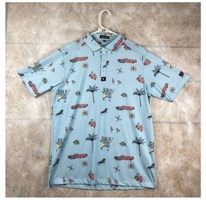 Men's medium bad birdie retro golf Starburst classic car flamingo